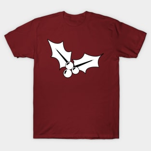 Christmas Mistletoe - Maroon T-Shirt